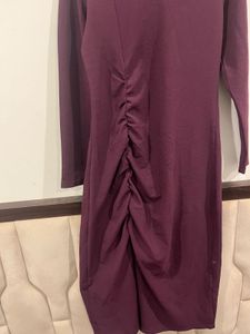 Elegant Purple Midi Dress