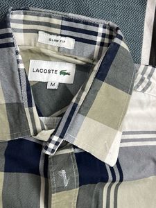 Men's Lacoste Plaid Button-Up Shirt