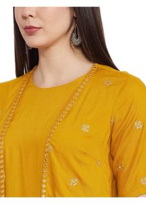 Indya Women's Rayon Regular Kurta