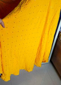 Stunning Yellow Embellished Maxi Gown