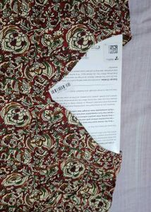 Maroon Floral Print Kurta