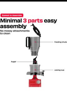 NUUK Red Self-Feeding Slow Juicer