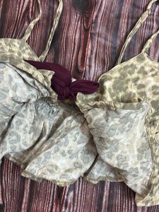 Co ord ruffle top n skort set