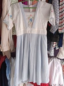 Embroidered Midi Dress
