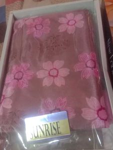 new Beautiful Floral baby pink saree