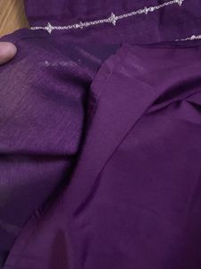 Elegant Purple Embroidered kurta set