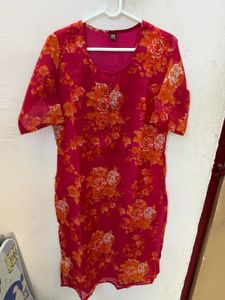 Vibrant Floral Print Kurta
