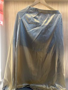 Chic satin maxi skirt