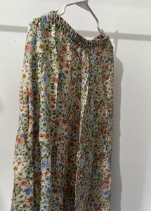 ZARA Floral Skirt