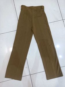 High rise Khaki Trousers