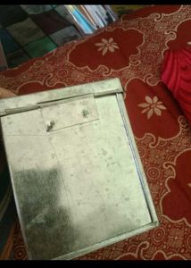 Vintage Metal Lock Box(piggy bank)