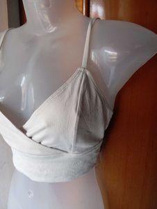 Chic White Cami Surplice Crop Top