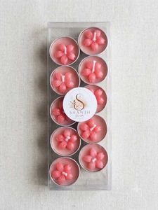 Handmade Cherry Blossom Scented Tealight Candles