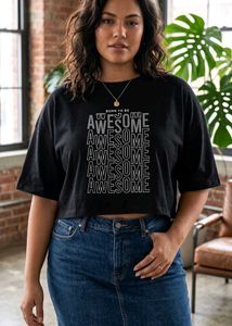 BNWT Zink London Black Graphic Crop Top (Never Wor