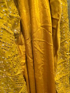 Mustard Yellow Gown Anarkali Kurta