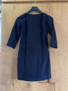 Classic Navy Corduroy Dress