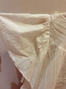 H&amp;M White Ruffle Sleeve Top