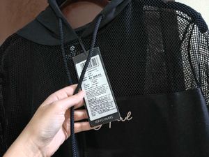 Cropped Mesh Hoodie