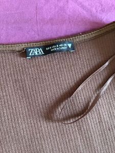 Zara Brown Bodycon Dress