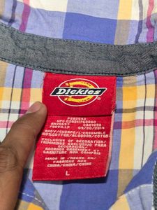 Dickies Women's Plaid Checkered Utility Shirt