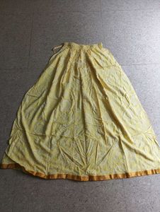 Boho Tie-Dye Top &amp; Yellow Skirt Set