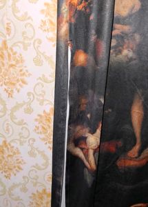 Unique Art Print Strapless Maxi Dress