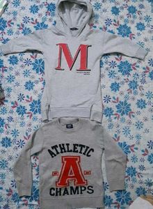 combo Grey Hooded & Sweatshirt