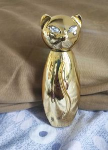 Gold Cat Figurine Perfume 💗😻 With Freebie 🎁