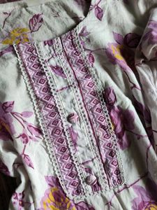 Floral Print Cotton Kurta🌺