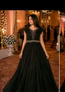 Elegant Black Ethnic Gown