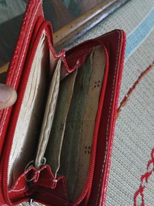 Red Woven Clutch