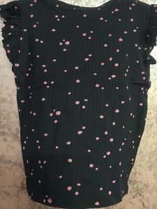 Cute Ruffled Sleeve Top