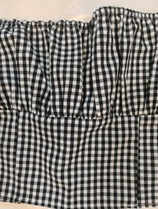 Gingham Tube Crop Top