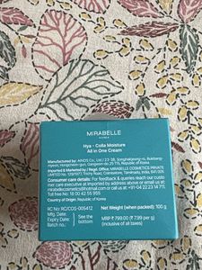Mirabelle Hya-Colla Moisture All in One Cream