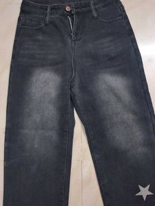 charcoal wash star jeans