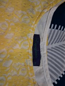 Bright Yellow Lace Kurta