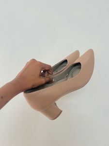 Chic Nude Pointed Toe Heels