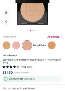 HUDA BEAUTY Easy Bake and Snatch Powder