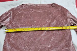 Cache  Mauve Velvet Top