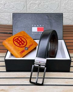 Tommy Hilfiger Belt and Wallet Set