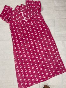 Cozy Pink Star maxi