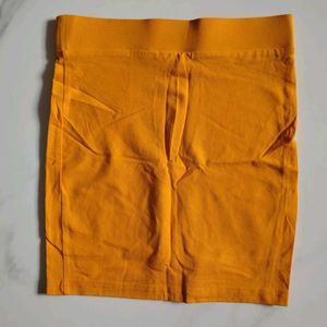 Orange Mini Skirt xxs