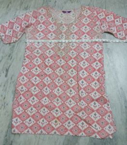 Libas Pink Sequined Kurta Salwar