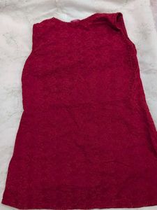 sleeveless ethnic top with embroidery