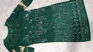 Emerald Green Embellished Kurta