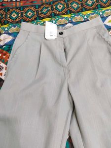 Light Grey Wide Leg Pants