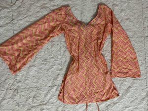 Corset back short kurti