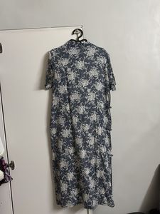 Blue floral qipao/cheongsam