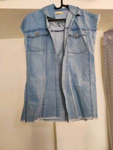 Denim Sleeveless Top