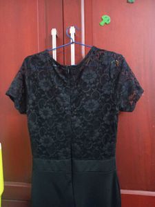 Black Lace Detail Dress